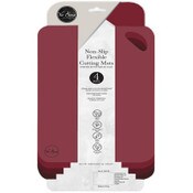 Wholesale - 4pk 13"x9" ASST RED NON-SLIP FLEX CUTTING MATS C/P 24, UPC: 789554865876